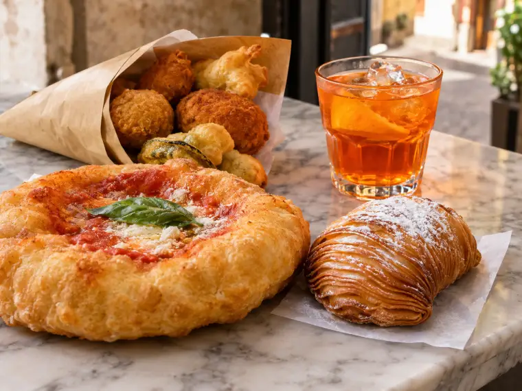 Pizza fritta e cuoppo, lo street food del centro antico